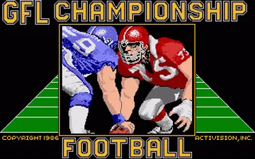 GFL Championship Football screen shot title